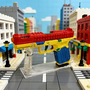 Eco-Friendly Material Block Gun - Household Kids Assembled Toy Educational Fun Collectible Ideal Gift for All Ages