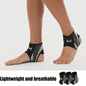 1Pair High-quality Adjustable Ankle Compression Support Belts, Breathable and Lightweight, Suitable for Everyday Use and Sports Activities., Unisex Design, Stable Fit