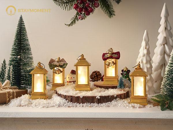 Set of 24 Lanterns Decorative Indoor: Starlight Mini LED Lantern for Centerpiece Table Decorations Halloween Christmas Wedding Party Camping Decor