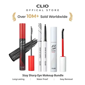 [CLIO Official Shop] CLIO Best-Selling Stay Sharp Eye Makeup Set | Kill Lash Mascara, Remover, Eyeliner | Defined, Clean, and Long-lasting | Exclusive