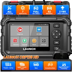 Launch CRP129 HD Heavy Duty Truck Scanner, Full System Diesel Diagnostic Scan Tool Speed Limit Adjust 7+ Reset Service Commercial Code Reader for Heavy Truck Pickup Tractor Semi-Trucks