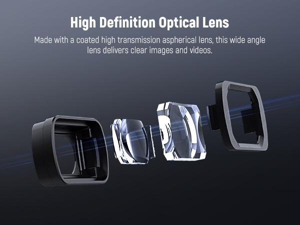 NEEWER FL-B09 Filter Set with 0.75x Wide Angle Lens for DJI Osmo Pocket 3, CPL, Variable ND2-ND32 & Black Diffusion 1/4 Filter Kit for Vlog, Travel Filming & Content Creation