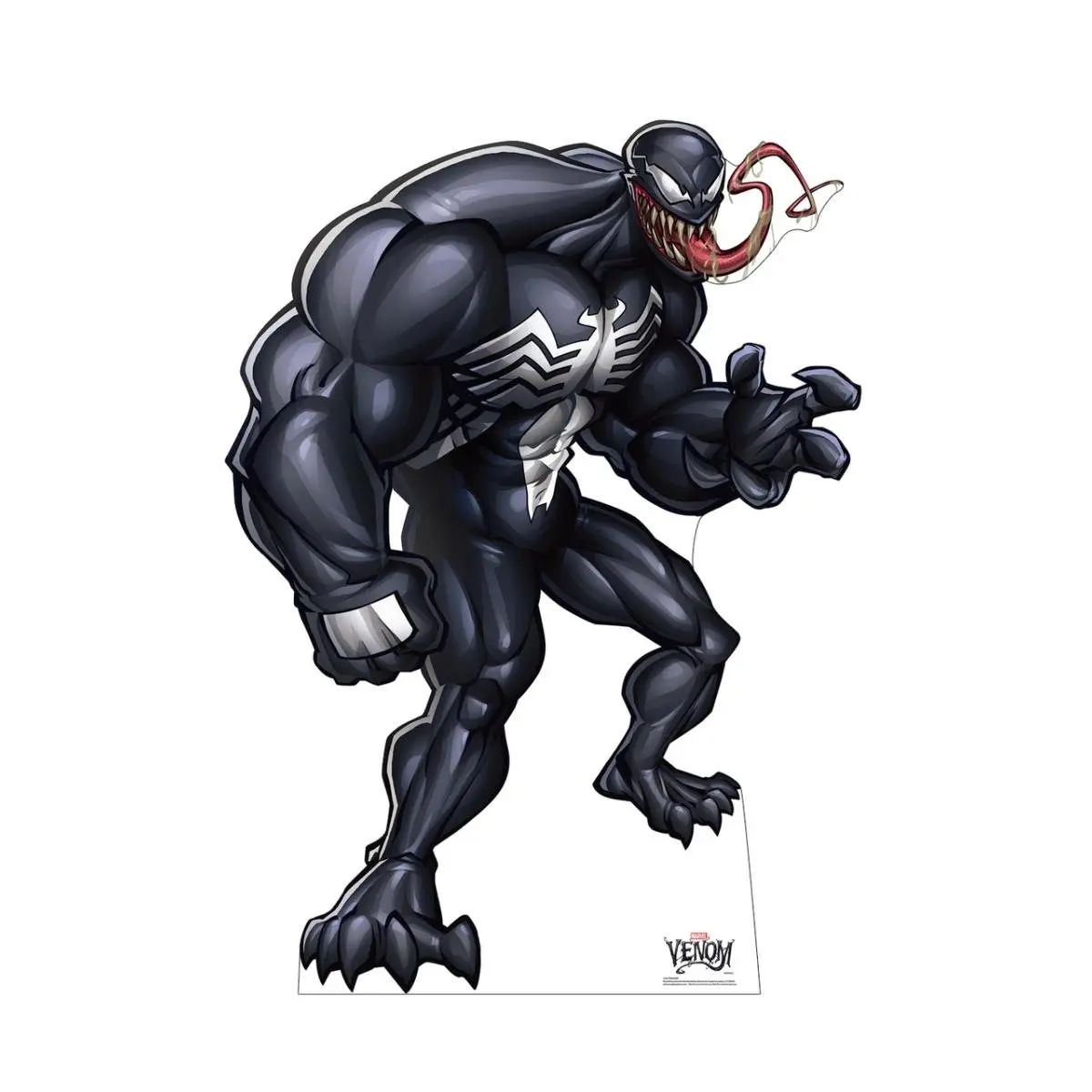 Marvel Classic Venom Cardboard Cutout - 62" x 45", Classic Cardboard Cutouts, Party Decor, Easel-Included, Easy Install Home Supplies, Photo Prop