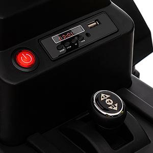 【GARVEE】12V Remote Control Tractor for Kids with 7 LED Lights, Safety Belt, Dual 35W Motors, Trailer, Horn, Music, USB Connectivity, Available in Blue, Green, Red, and Pink