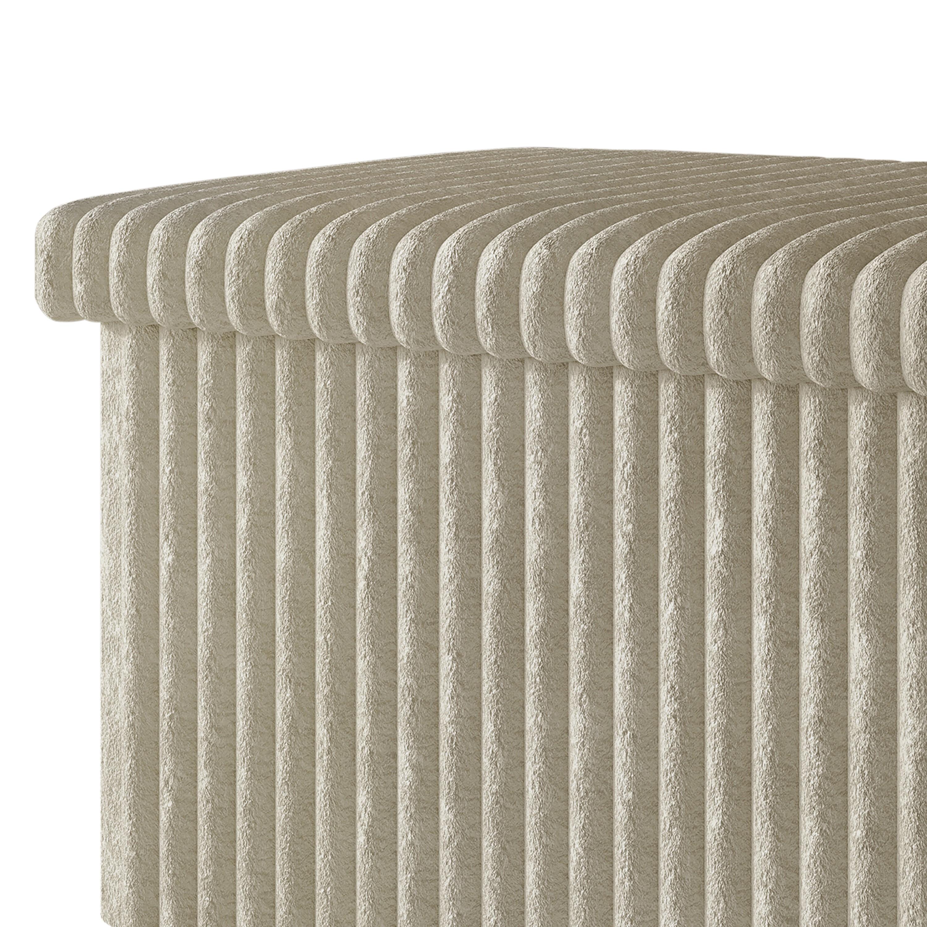 Favorer Florence 30" Tufted Upholstered Folding Storage Ottoman Bench (Set of 2) Favorer Florence 30" Tufted Upholstered Folding Storage Ottoman Bench (Set of 2)