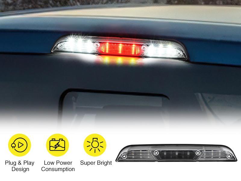 Nilight Third Brake Light Tail High Mount 3rd Stop Cargo Reverse Lights Clear Lens Compatible with Ford F150 2015 2016 2017 2018 2019 2020 Super Duty F250 F350 2017+ Ranger 2019+ Maverick 2022+ Truck Vehicle