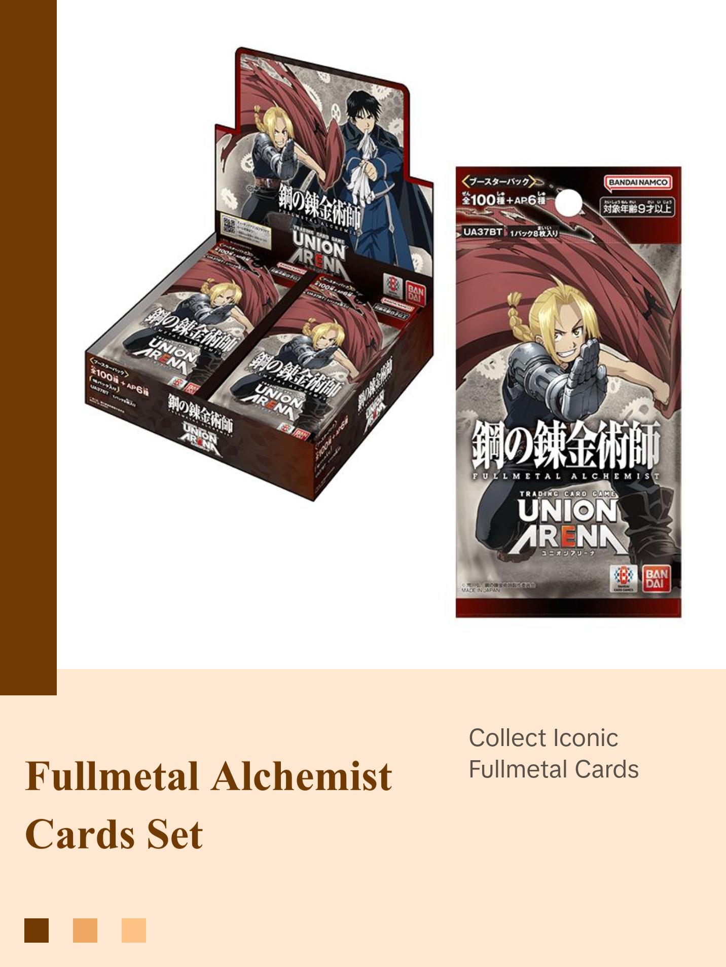 Union Arena Japanese Fullmetal Alchemist: BrotherHood [UA37BT] CARDS LIVE OPENING