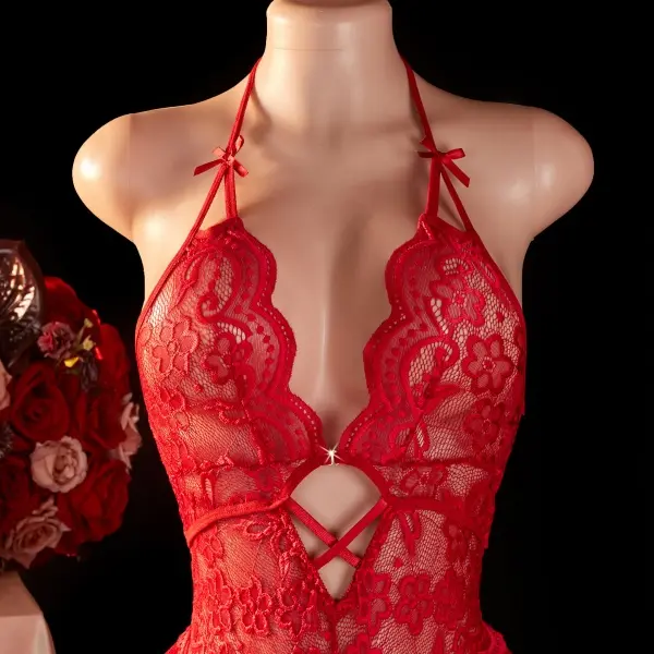 AESKEIA Women's Sexy Lingerie Erotic Bodysuit Babydoll Exotic Costume Crotchless Deep V-Neck Semi-Transparent Design Extremely Hot Temptation - TikTok Shop AESKEIA Women's Sexy Lingerie Erotic Bodysuit Babydoll Exotic Costume Crotchless Deep V-Neck Semi-Transparent Design Extremely Hot Temptation - TikTok Shop