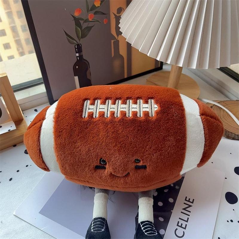 11inch Stuffed Sports Balls Toy Creative FootbalDoll Fun Cute Plush Doll Toy Plush StuffedSpherical Soft Toys Sports Throw PillowCushionKids Gift bubble stuffedanimal