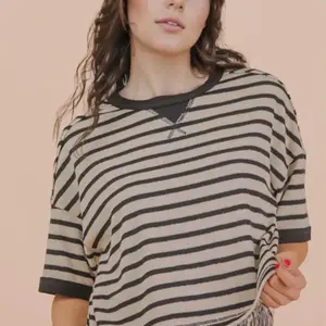 Oversized stripe terry clothe shirt Oversized stripe terry clothe shirt