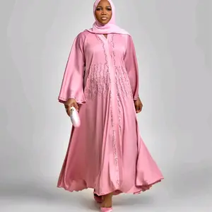 Pink opulence abaya