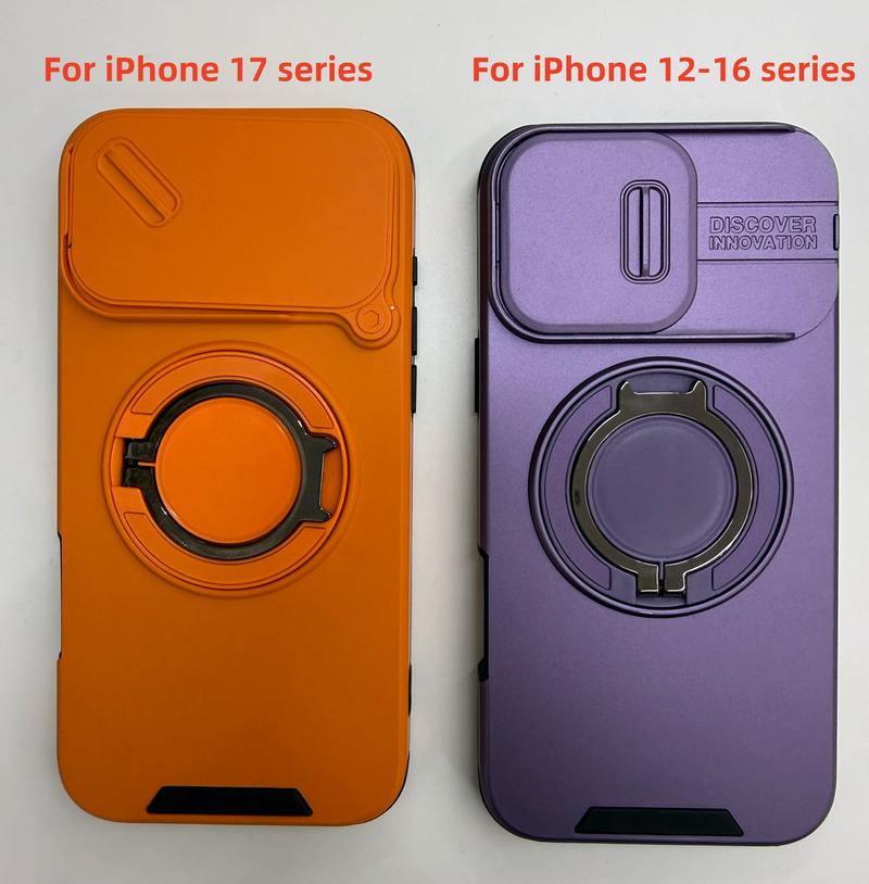 For iPhone 17 16 15 14 13 12 Pro Max with Camera Protector Case, 360 Rotated Ring Kickstand Holder Military Grade Shockproof Protective Cover For iPhone 17 16 15 14 13 12 Pro Max with Camera Protector Case, 360 Rotated Ring Kickstand Holder Military Grade Shockproof Protective Cover