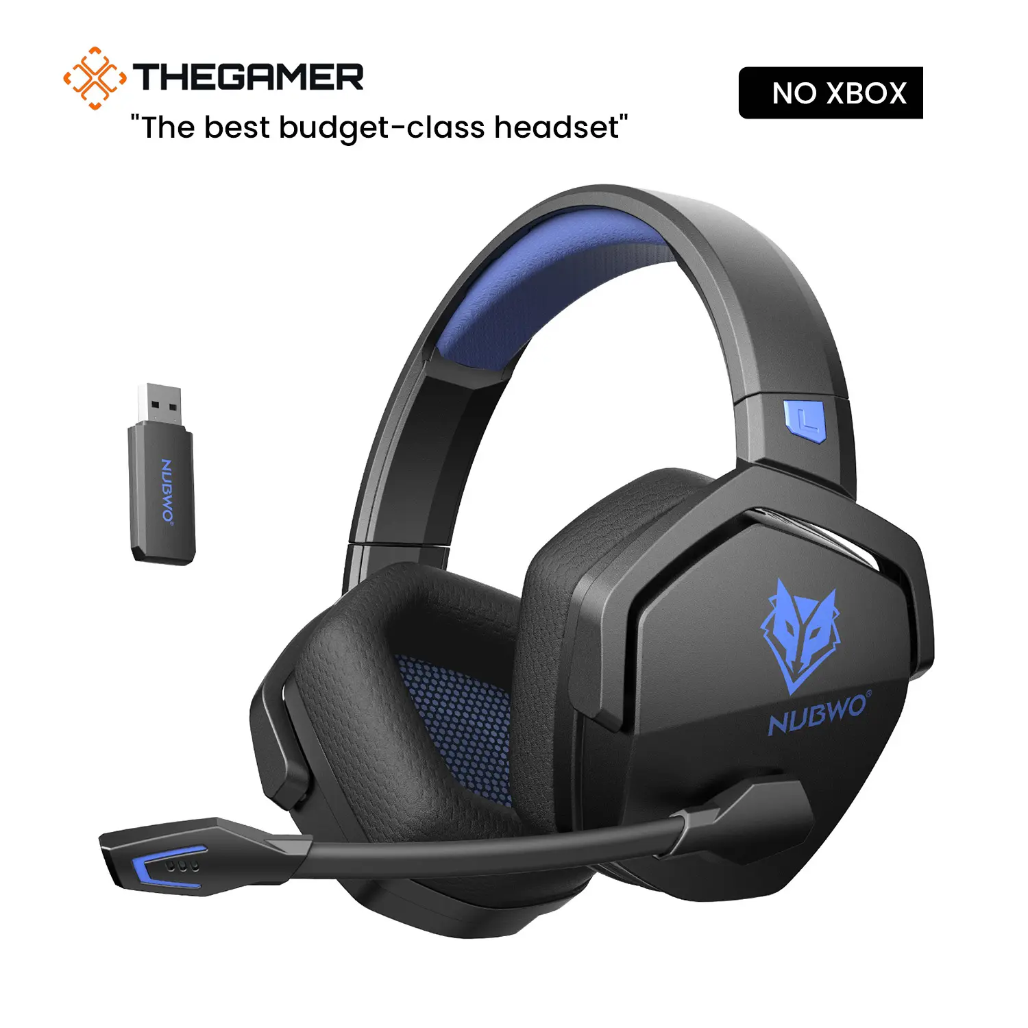[Back to School] NUBWO G06 Wireless Gaming Headset with Mic, Compatible with PS5, PS4, PC, Switch & Mobile, No Wireless Interference, 23ms Ultra-Low Latency, 100H Battery, Triple-Mode Multi-Device, Optimized for Fortnite, Call of Duty & FPS Gamers tiktoks