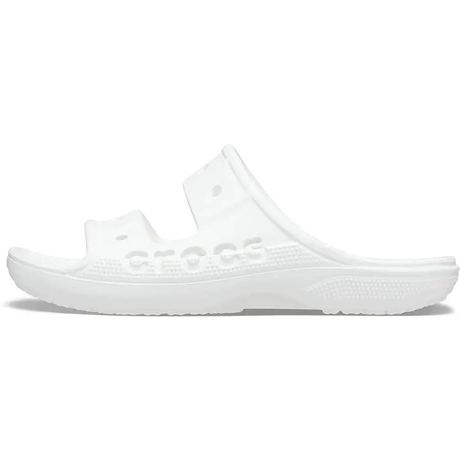 Crocs Unisex Baya Two-Strap Slide Sandals - White 207627-100
