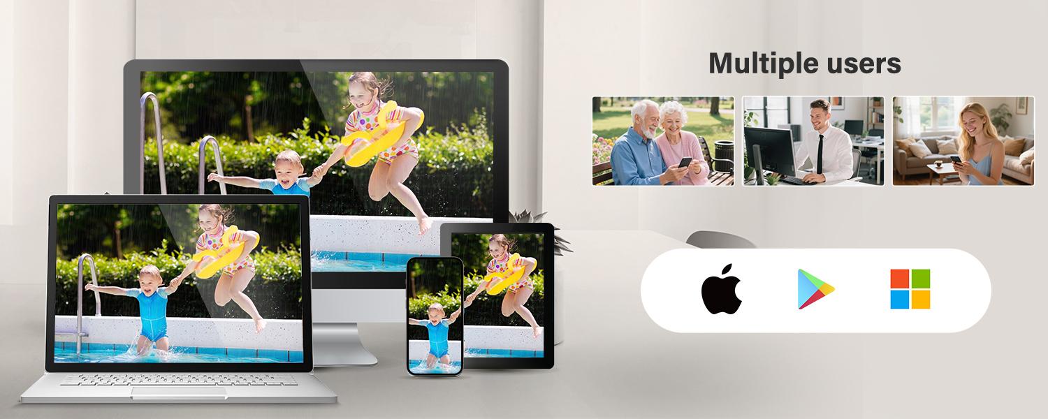 Outdoor/Indoor Security Cameras , 2K 2.4ghz wifi HD Color Night Vision/AI Human Motion Detection /2-Way Audio/IP66 Waterproof Monitor Security Camera for Home,Cloud & 128GB SD Card Storage ,camara de seguridad,baby camera monitor