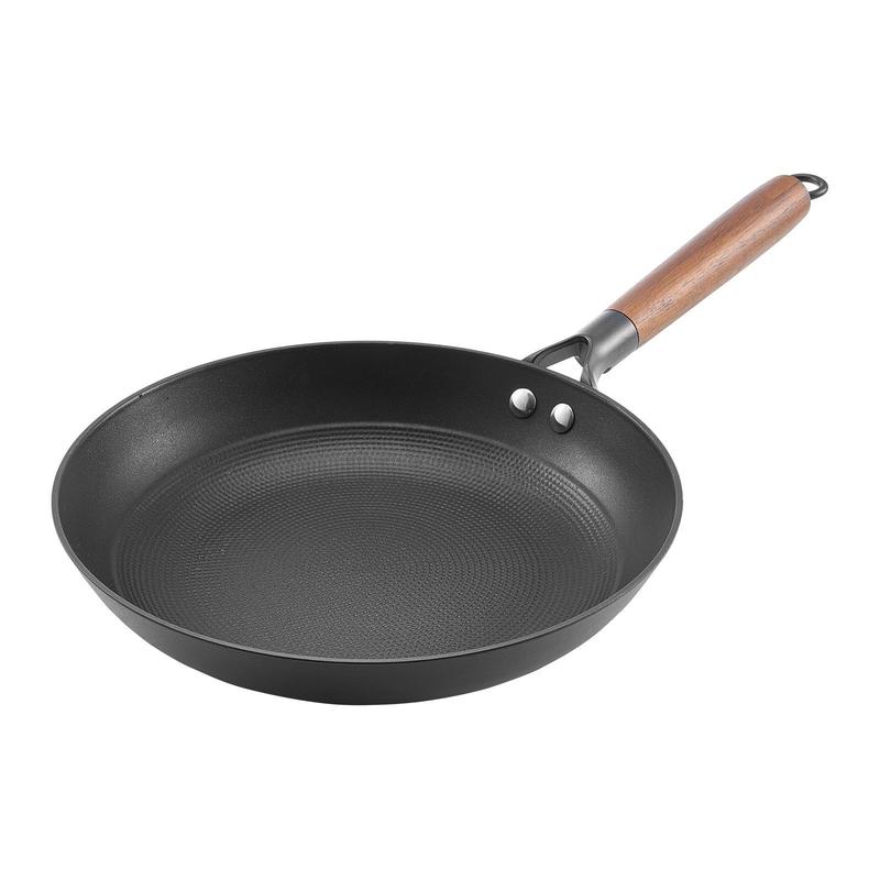 VEVOR 3 Piece Cast Iron Skillet Frying Pan Set 8 10 12 in Pre-Seasoned Nonstick Black Cookware