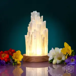 Premiere Lamps Cleansing Selenite Lamp - 2 Pounds of Healing Power