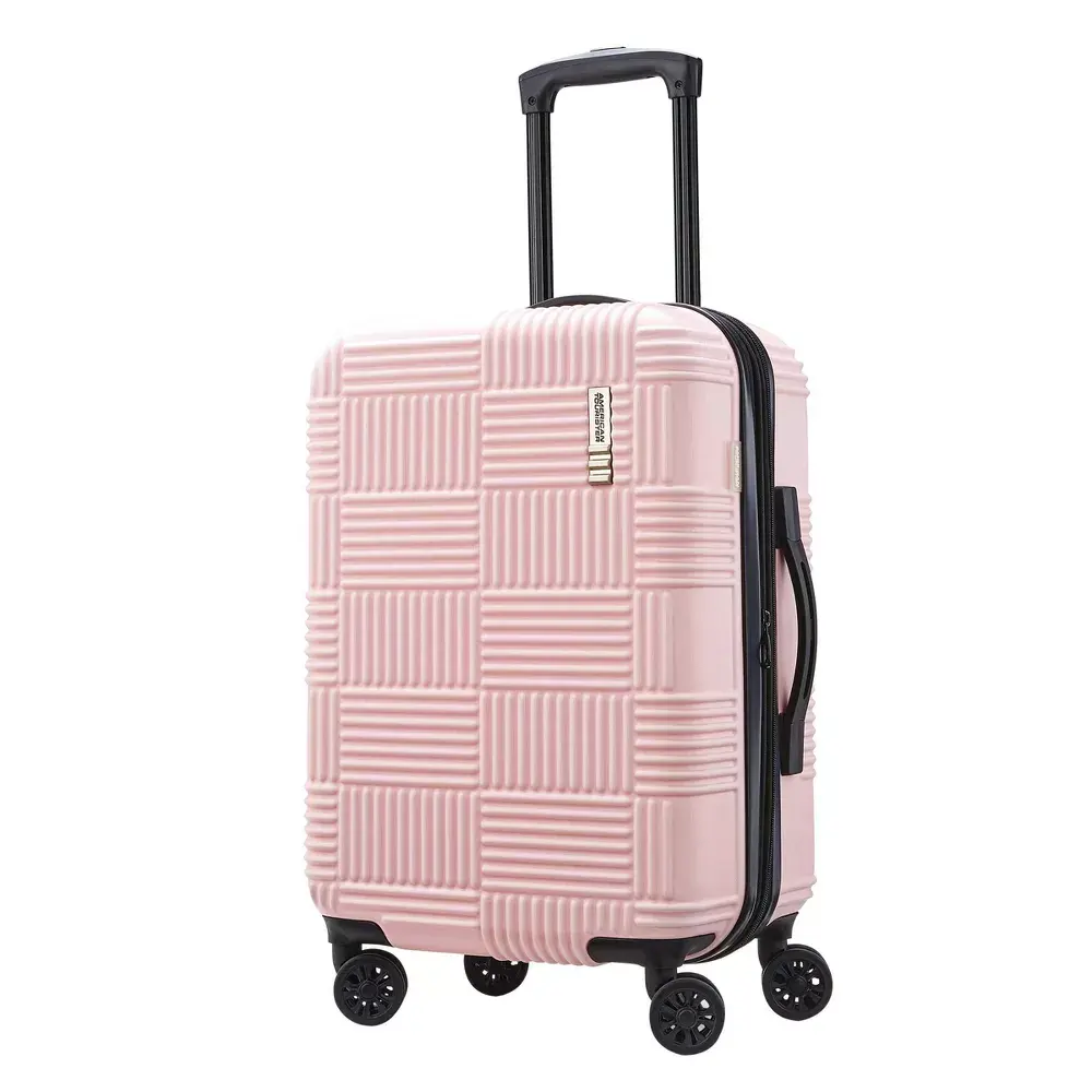 American Tourister Checkered Carry On Hardside Spinner Suitcase
