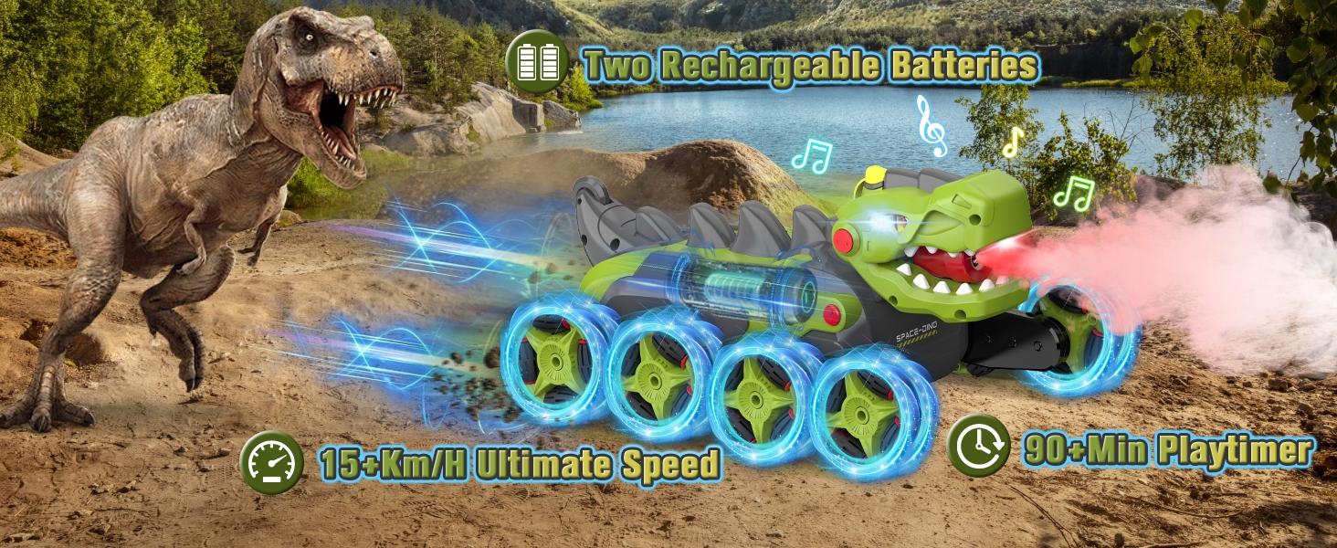 CJCMALL RC Stunt Car Toys for Kids,2.4Ghz Remote Control Dinosaur toys 360° Rotating Changeable RC Stunt Dinosaur Remote Control Dinosaur Car Toys with Spray Lights, Birthday Gifts for Boys Girls Kids CJCMALL RC Stunt Car Toys for Kids,2.4Ghz Remote Control Dinosaur toys 360° Rotating Changeable RC Stunt Dinosaur Remote Control Dinosaur Car Toys with Spray Lights, Birthday Gifts for Boys Girls Kids