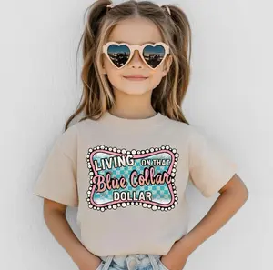 Living On That Blue Collar Dollar youth shirt, Patriotic Working Class, Trendy Western Style Graphics, living on that blue collar dollar toddler