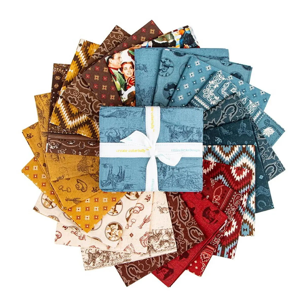 John Wayne 22 Piece Fat Quarter Bundle American West