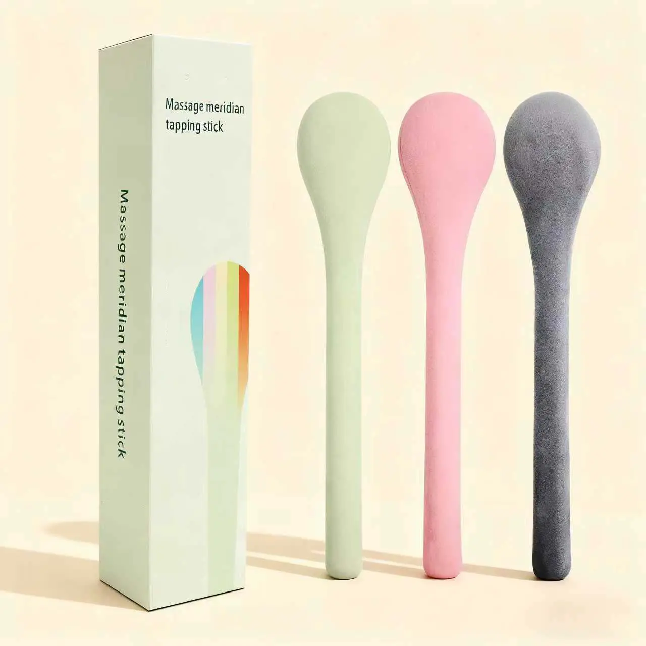 Women's Traditional Meridian Therapy Massage Stick - Ergonomic Smooth Handle, Gentle Acupressure & Body Tapping Tool for Lymphatic Drainage, Stress Relief, Relaxing Daily Wellness, Ideal Lightweight Gift, Beauty Maintenance