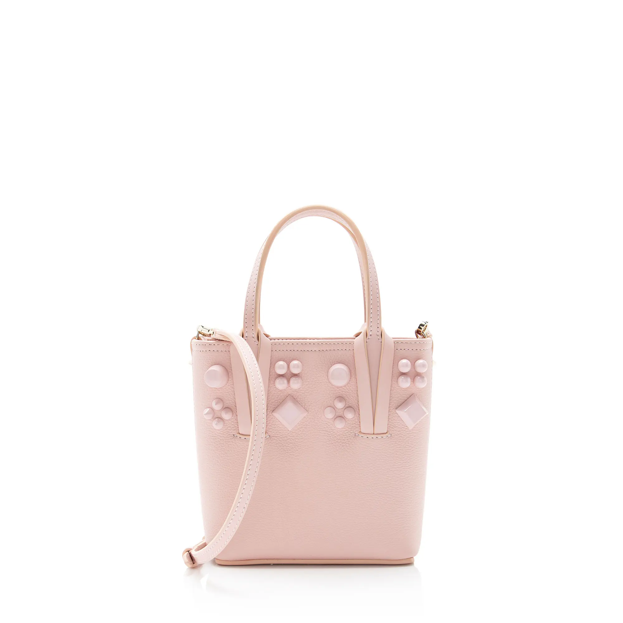 Pre-owned christian louboutin Leather Tote Bags Empire Spike Cabata N/S Mini Tote