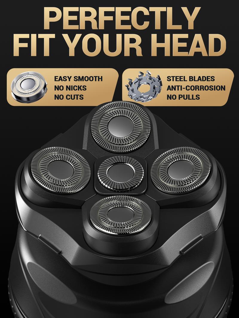 OLOV Removable Razor 5D , Men's Razor, Men's Wet Razor, Body Trimmer,IPX7 Waterproof Men's Razor with Type-C Charging Comfort.
