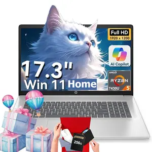 HP 17.3'' inch laptops, AMD Ryzen 5 7430U(Beats i7-1165G7), up to 32GB RAM 512GB SSD,Windows 11 Home, 17.3" FHD IPS, Copilot AI, Numeric Keyboard, Type-c,Bundle Accessory