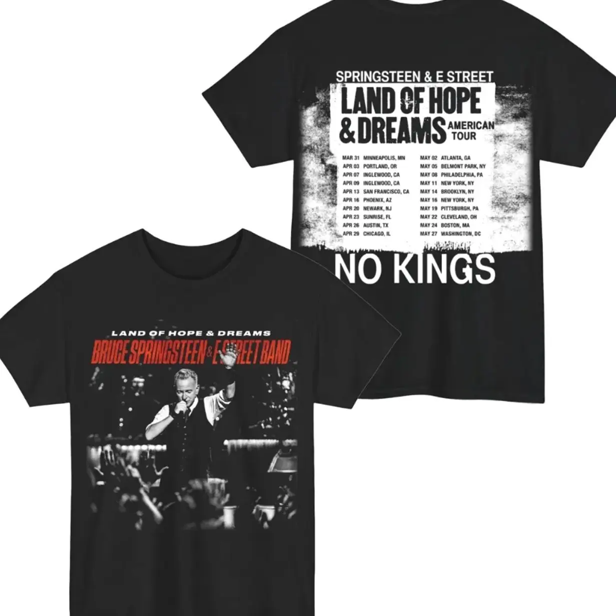 Bruce Springsteen And E Street Band Land of Hope and Dreams Tour 2026 Shirt, Land Of hope And Dreams Tour 2026 Unisex T-Shirt MEDIA 7XC EHE