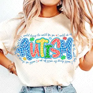 Autism Awareness Coquette T-Shirt, Retro Autism Bow T-Shirt, Autism Mama T-Shirt, Checkered Autism Advocate T-Shirt, Special Education, Neurodiversity T-Shirt