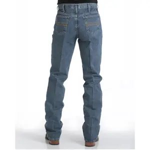 MB98034001 Cinch Men's Silver Label Mid Rise Straight Leg Medium Stonewash Rigid Jeans