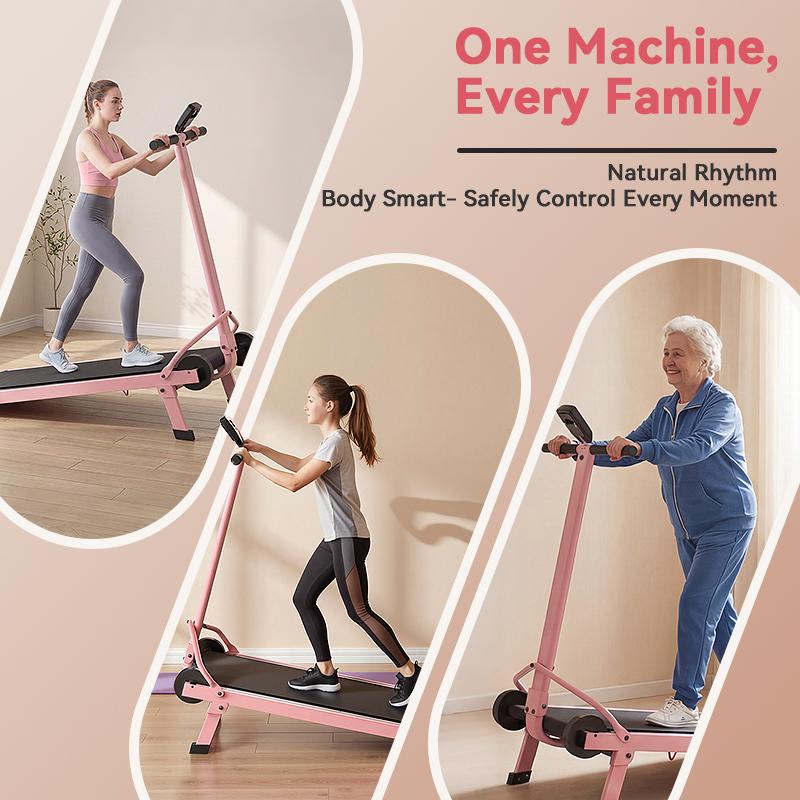 【ValentineTok Haul】ANCHEER Manual Green Fitness Treadmill with 20% Incline and 30% More Calorie Burn, Whole Family Low-Impact Exercise Machine with 350LBS Capacity, Handle Bar with LED Disply, Real Road Running Experience for Home and Outdoor Exercise 【ValentineTok Haul】ANCHEER Manual Green Fitness Treadmill with 20% Incline and 30% More Calorie Burn, Whole Family Low-Impact Exercise Machine with 350LBS Capacity, Handle Bar with LED Disply, Real Road Running Experience for Home and Outdoor Exercise