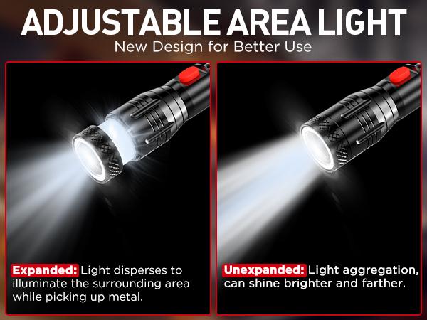 BIIB Valentines Day Gifts for Him, Gifts for Men LED Telescoping Magnetic Pickup Tools, Mens Valentines Day Gifts for Boyfriend Husband, Mens Dad Gifts, Anniversary Birthday Gifts for Men Cool Gadgets