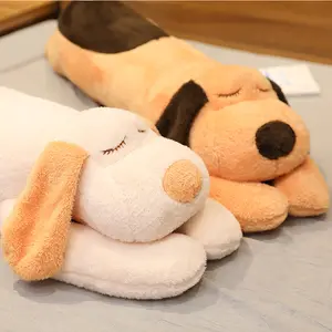 Papapoo Dog's Cute Sleeping Pillow Armrest Pillow Waist Pillow Large Pillow for The Bed Cozy Long Napping Pillow  Soft Huggable Companion for Sleep & Relaxation