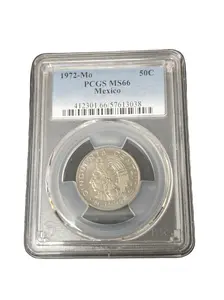 1972-MO Mexico 50 Centavos MS-66 PCGS