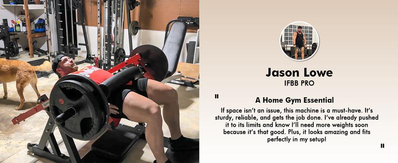 GWMD HRTQ Hip Thrust Machine 800LBS Plate-Loaded Glute Trainer with Adjustable Footboard Home Gym Strength & Glute Training Equipment for Enhanced Comfort & Stability