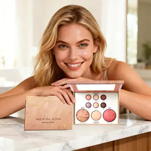 Makeup Palette Multi-Use Cosmetic Set Highlighter Eyeshadow Contour Blush Suitable for Any Makeup Look Zodiac Makeup Palette bronze eye shadow powder underground