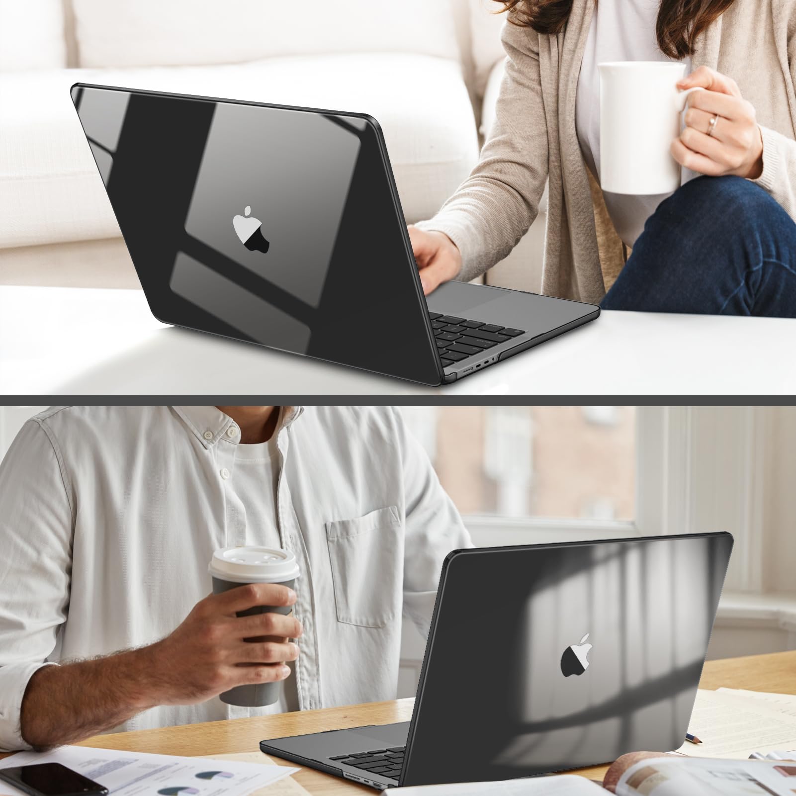 Fintie Hard Shell Case for MacBook Pro 16 (A3403/A3186/A2991/A2780/A2485), Ultra-Slim Transparent Protective Cover for MacBook Pro 16 2024