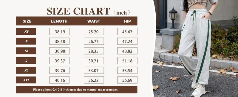 Striped Cinch Bottom Pants Sweatpants for Women Y2k 2025 TikTokShopHolidayHaul Christmas Athletic Joggers Lounge Pants with Pockets