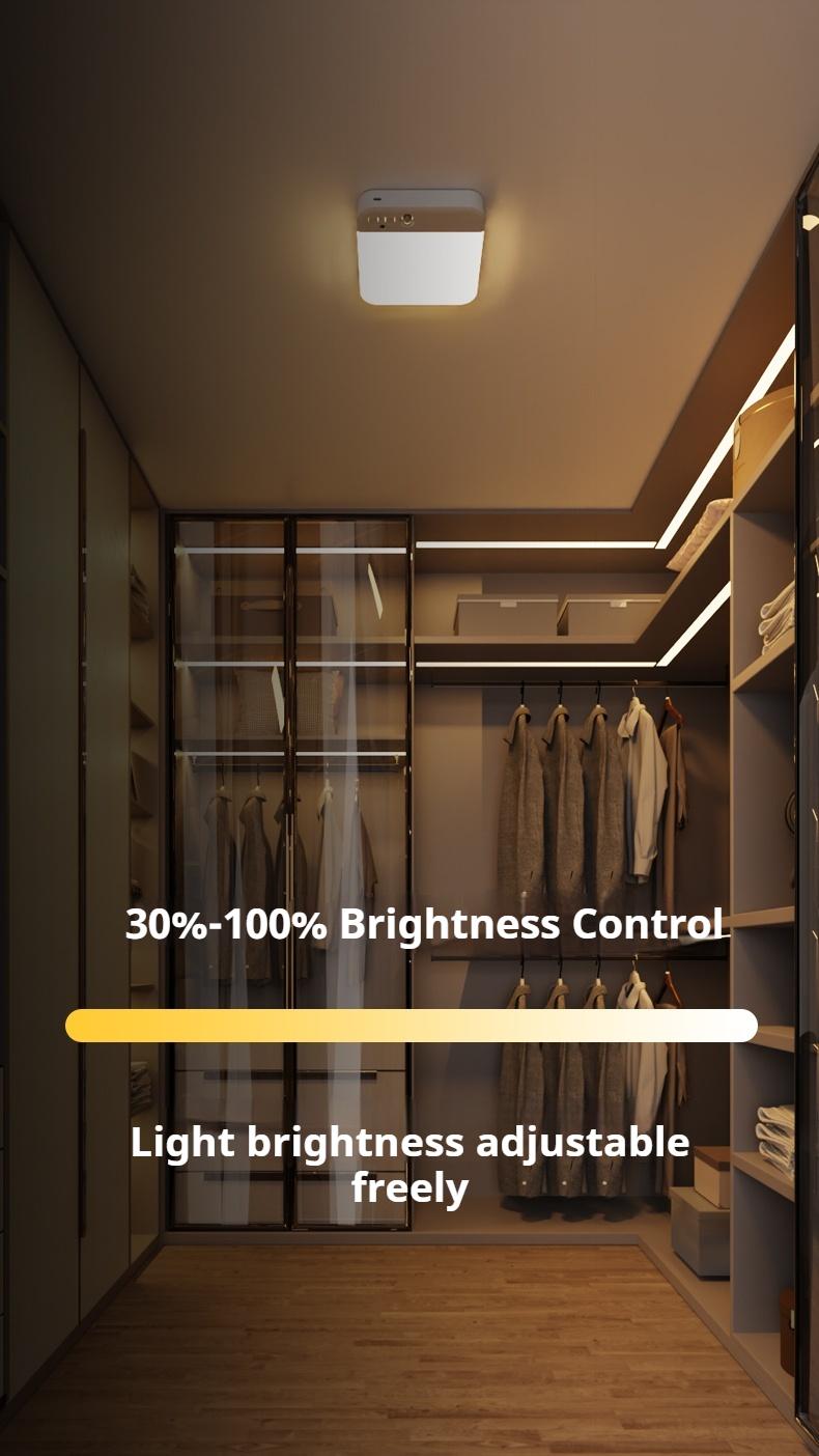 Rechargeable Motion Sensor Ceiling Light with Remote Wireless Battery Operated Waterproof for Bathroom Stairs Hallway Garage Shed Rechargeable Motion Sensor Ceiling Light with Remote Wireless Battery Opera