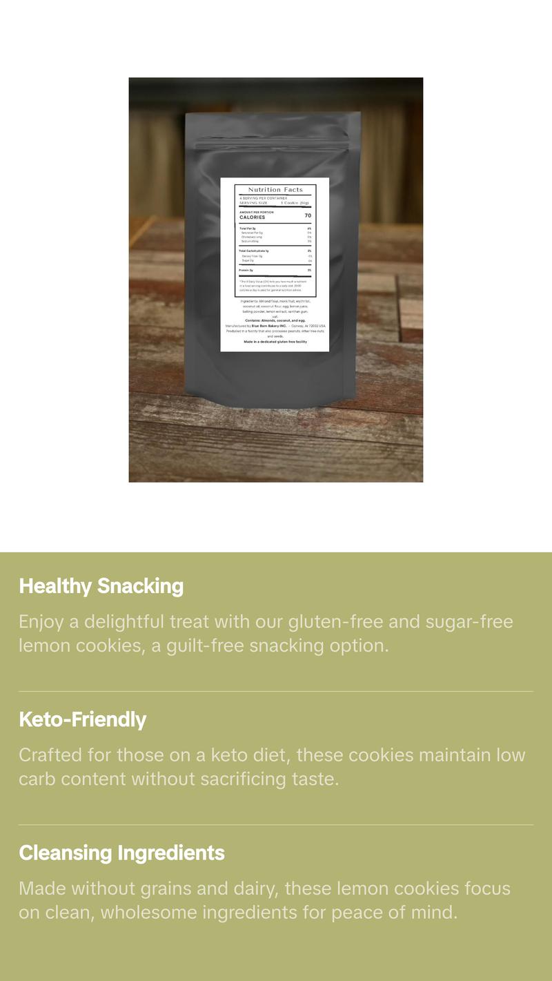 Sampler Lemon Cookies  Gluten free, sugar free, grain free, dairy free, low carb, keto