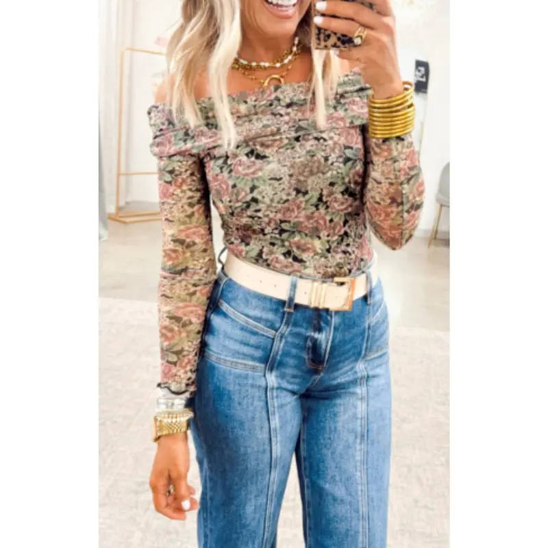 bohemian off shoulder top - TikTok Shop