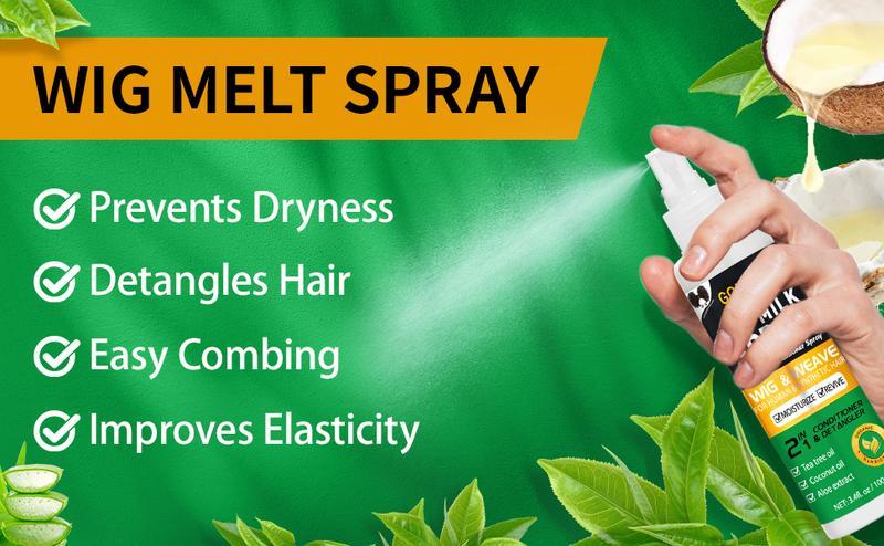 Goiple Wig Milk Spray 3.4 fl oz Leave-In Conditioner Spray for Synthetic Hair, Hydrates & Replenishes Haircare Moisturizing Tea Tree Coconut Aloe Goiple Wig Milk Spray 3.4 fl oz Leave-In Conditioner Spray for Synthetic Hair, Hydrates & Replenishes Haircare Moisturizing Tea Tree Coconut Aloe