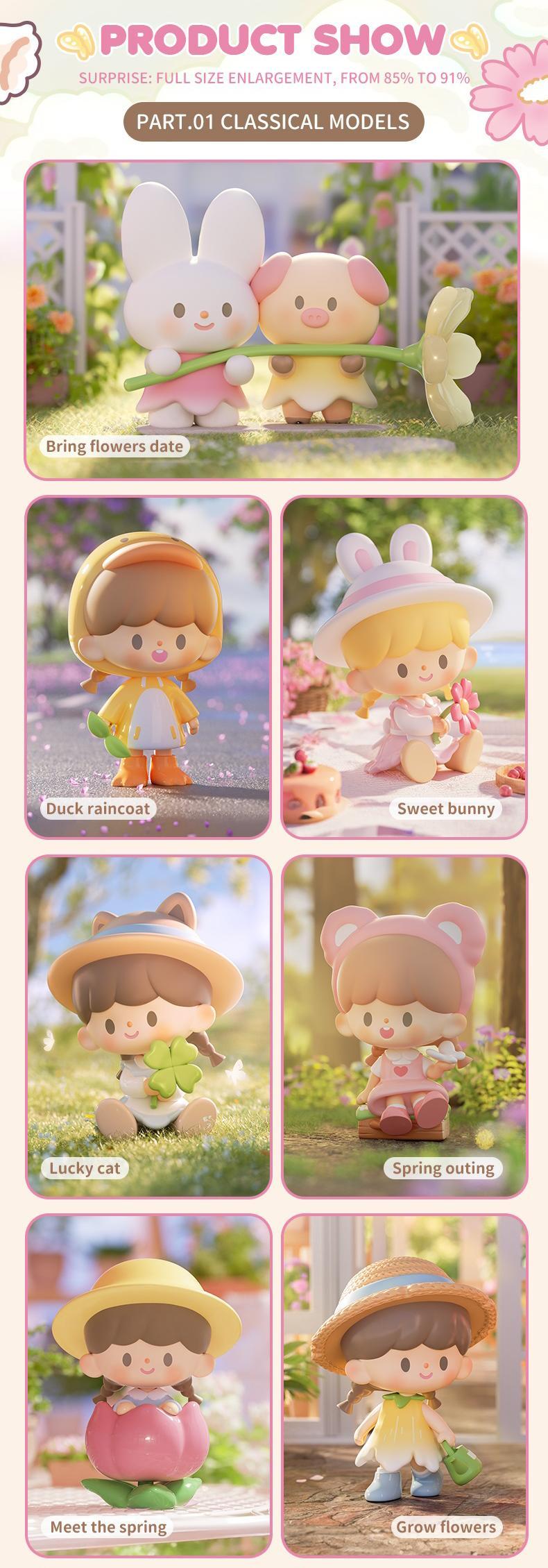 [FINDING UNICORN]  zZoton Garden Spring Tour Series Blind Box Cute Figures Desktop Ornament Collectible Toys Birthday Gifts