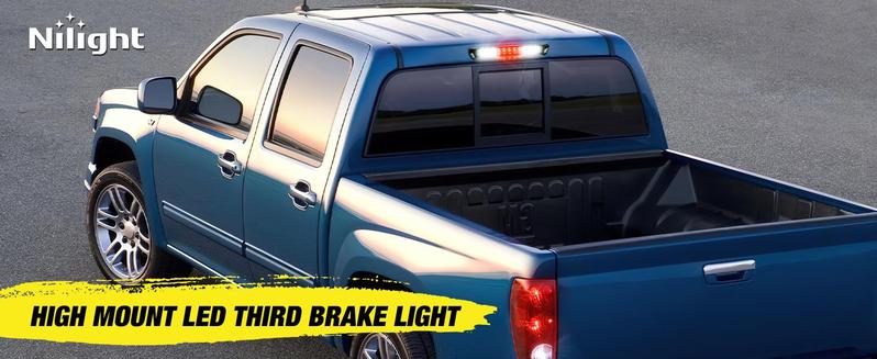 Nilight Third Brake Light Tail High Mount 3rd Stop Cargo Reverse LED Lights Smoked Lens Compatible with Chevy Colorado and GMC Canyon 2004 2005 2006 2007 2008 2009 2010 2011 2012 Pickup Truck