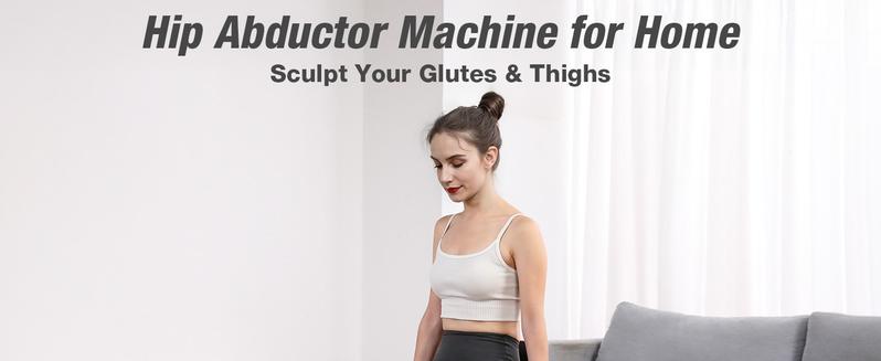 WARMOUNTS Hip Abductor Machine for Home Gym | Glute & Thigh Exercise Equipment, Outer Thigh Sculpting, Glute Machine for Women, Leg Abductor Machine, Booty Builder for Butt Workout
