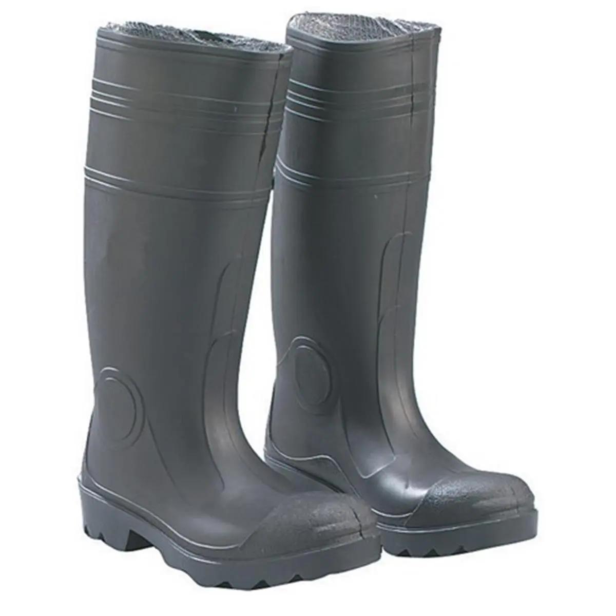 Dunlop Men's 16-Inch Tall Waterproof Synthetic PVC Buffalo Work Boots - Black Outdoor Footwear for Outdoors Activities