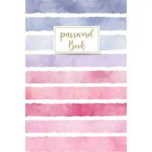 Password Book with Alphabetical tabs large print: password keeper logbook with alphabetized tabbed pages 6x9 / colorful stripes website email address ... log book and internet password organizer Paperback – Large Print, August 29, 2020