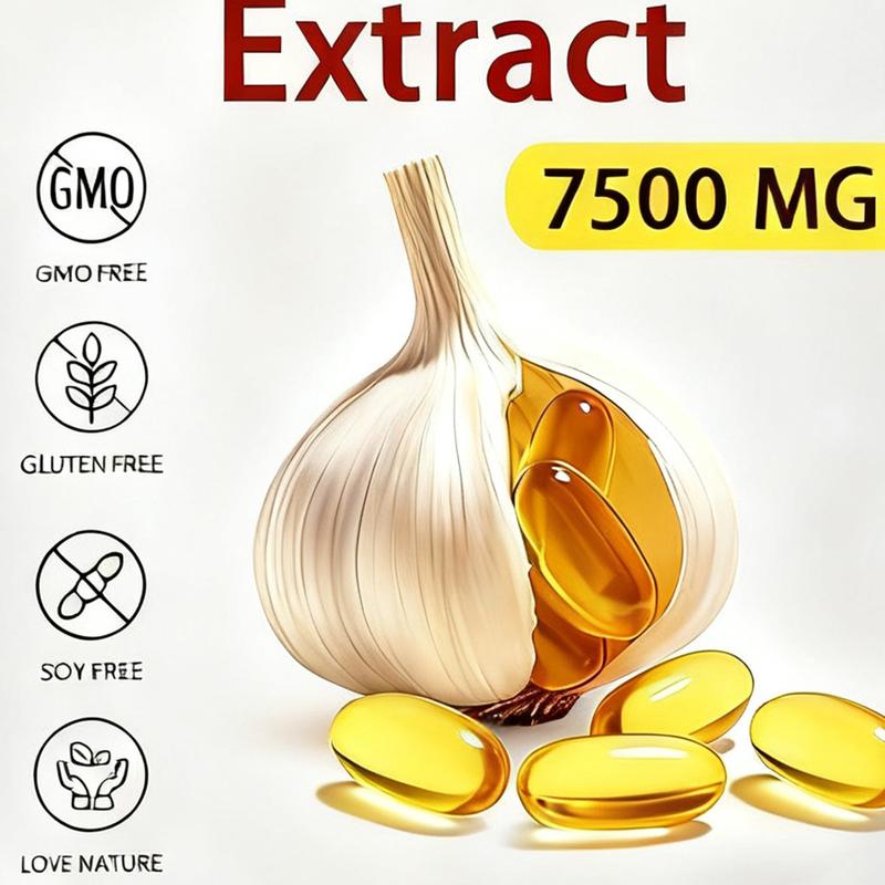 1 PACK Elare Aged Garlic Extract, 300 Softgels, 7500mg Odorless | Heart & Immune